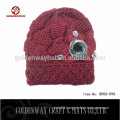 Beautiful Diamond Decorative Red Color Warm Hats